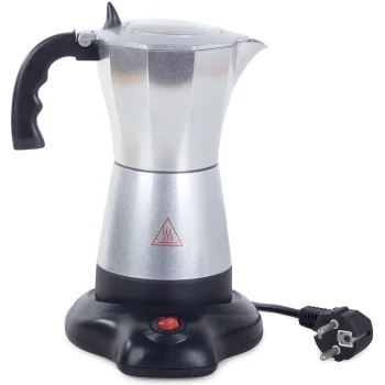 Ariete Espresso Moka Electric Coffee Maker 300ml, silver