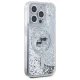 Karl Lagerfeld iPhone 15 Pro Max Case Liquid Glitter Karl & Choupette, Clear