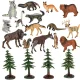 Kids Animal Figure Toy Set, 19 pcs.