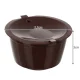 Ruhhy Reusable Coffee Capsules, 6 pcs, Brown