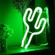 Decorative LED Neon Cactus Lamp, Green