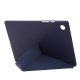 Samsung Galaxy Tab A8 10.5 (2021) (2022) (SM-X200/X205) V-fold Stand Silicone Book Case Cover, Blue
