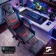 Ergonomic Gaming Chair with Footrest Specter Sofotel, black