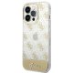 Guess 4G Pattern Script vāciņš iPhone 14 Pro, Zelta