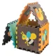 Foam puzzle mat for children 9 el. colourful animals 85cm x 85cm x 1cm