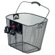 Front bicycle basket RALLEX, metal, click mount, black