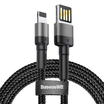 USB to Lightning Cable Baseus Cafule 2m 1.5A Gray/Black