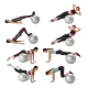 Peanut Ball for Exercise and Therapy 90x45 cm with Pump for Kids and Seniors