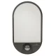 Maclean LED Facade Lamp with Motion Sensor, 15W, 1100lm, IP54, Grey