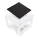 Kids Table and 2 Chair Set ECOTOYS Wooden Activity Table with Chalkboard Top