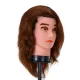 Gabbiano WZ3 Men\'s Hairdressing Training Head, Natural Hair, 20 cm, Color 4H