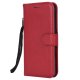 Apple iPhone 5 / 5s / SE Wallet Leather Stand Case Cover, Red