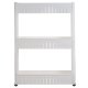 Kitchen Bathroom Multilevel 3-Tier Rolling Shelf Storage Trolley