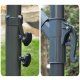 Salokāms Dārza Saulessargs Lietussargs 8 segmenti 350cm, Tumši zils | Folding Garden Umbrella