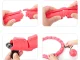 Adjustable Smart Hula Hoop with Weight and Massage Nodes, Pink