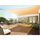 Greenblue GB505 Garden Sun Shade Sail, 5x5m, Cream