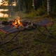 Folding Camping and Fishing Stool Chair with Bag, Black