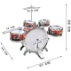 Kruzzel XL 22464 Kids Drum Set with 5 Drums and Stool