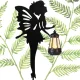 Solar Garden Lights with Twilight Sensor, Fairy Design, 2 pcs, Black