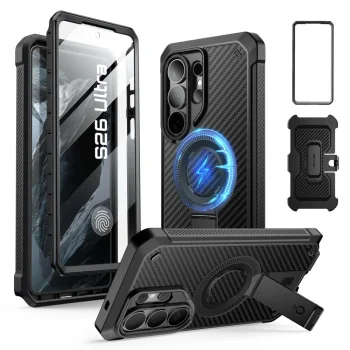 Supcase Unicorn Beetle Pro Mag MagSafe Case for Samsung Galaxy S26 Ultra - Black