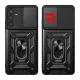 Hybrid Armor Camshield Case for Samsung M14 - Black