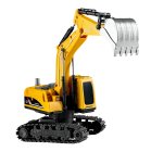 RC Crawler Excavator and Dump Truck Set with Lights & Smoke