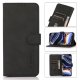 Nokia C10 / C20 KHAZNEH Lint Texture Leather Magnetic Flip Cover Shell Case, Black