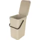 Brabantia Sort & Go Waste Bin, 12L, Soft Beige