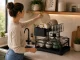 Two-Tier Dish Drying Rack with Drainboard and Utensil Holders, Black