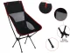 Folding Camping and Fishing Chair Black-Red