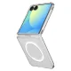 Spigen AirSkin Mag MagSafe Case for Samsung Galaxy Z Flip 7, Clear/White