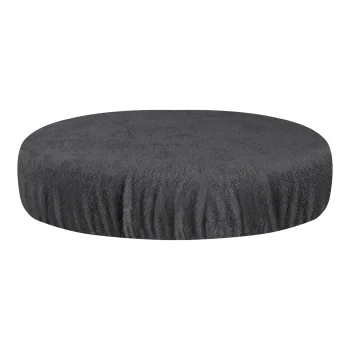 Terry Cloth Cosmetic Stool Cover (30-35 cm) Graphite