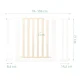 Nukido Pressure Fit Baby Safety Gate for Stairs and Doors, 74-105 cm