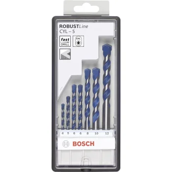 Bosch CYL-5 Robust Line Concrete Drill Bit Set, 7 pcs (4-10 mm)