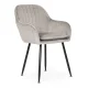 Modern Velvet Upholstered Dining Chair ModernHome, Light Grey