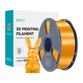 Sunlu PLA+ Silk 3D Printer Filament, Brass