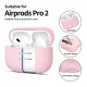 Tech-Protect Apple AirPods Pro 1 / 2 Silicone Case, Pink