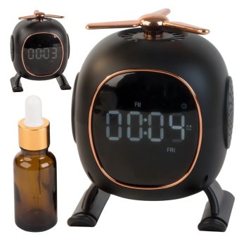 Aromatherapy Diffuser with Bluetooth Speaker, Alarm Clock and LED Night Light