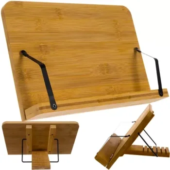 Malatec Bamboo Book and Tablet Stand