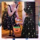 Wizard Halloween Costume Set (Cape + Hat) Black with Gold Stars