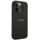 Guess iPhone 14 Pro Case Saffiano Strap, Black