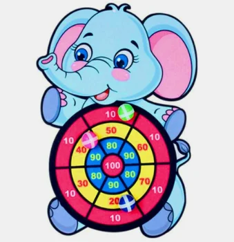 Safe kids’ dartboard game with velcro balls