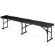 Plonos 440201 Folding Garden and Catering Bench 180 cm, Black