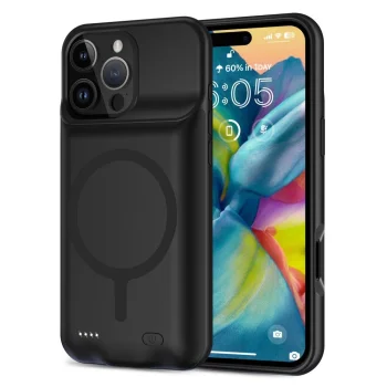 Apple iPhone 16 Pro Max 6.9'' Tech-Protect PowerCase MagSafe with 8500mAh Powerbank Case Cover, Black