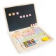 ECOTOYS Wooden Educational Laptop with Magnetic Chalkboard