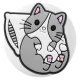 TFO Silicone Case for AirTag with 3 Cat Pins