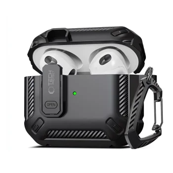 Tech-Protect X-Carbo Case for AirPods Pro 1 / 2, Black