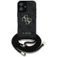 Guess 4G Big Logo Cord Strap Crossbody Case for iPhone 16 Plus Black