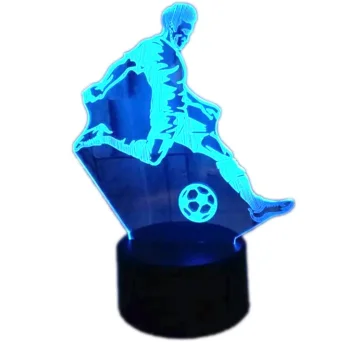 3D LED Night Light Football Player RGB
