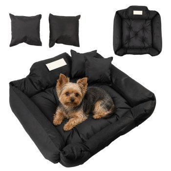 Greenblue GB241 Dog Bed, 75x65 cm, Black